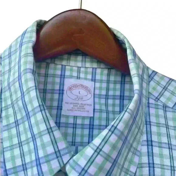 Brooks Brothers | The Original Polo Shirt | Size L BLUE Button Short Sleeve EUC - Picture 2 of 6